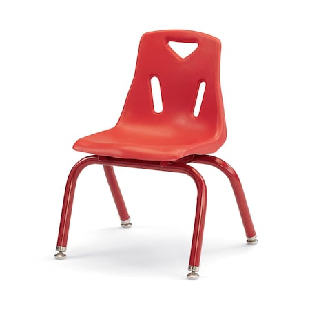 Jonti-Craft Berries Stacking Chair with Powder-Coated Legs, 12 in. Ht, Red 8122JC1008
